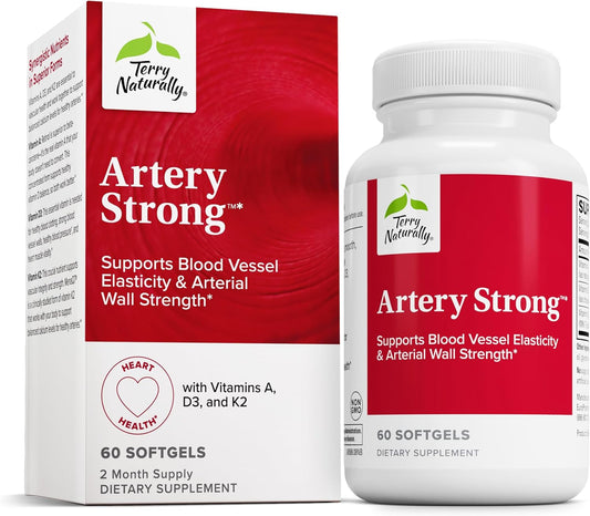 Terry Naturally Artery Strong Softgels - Supports Healthy Arteries - 60 Count