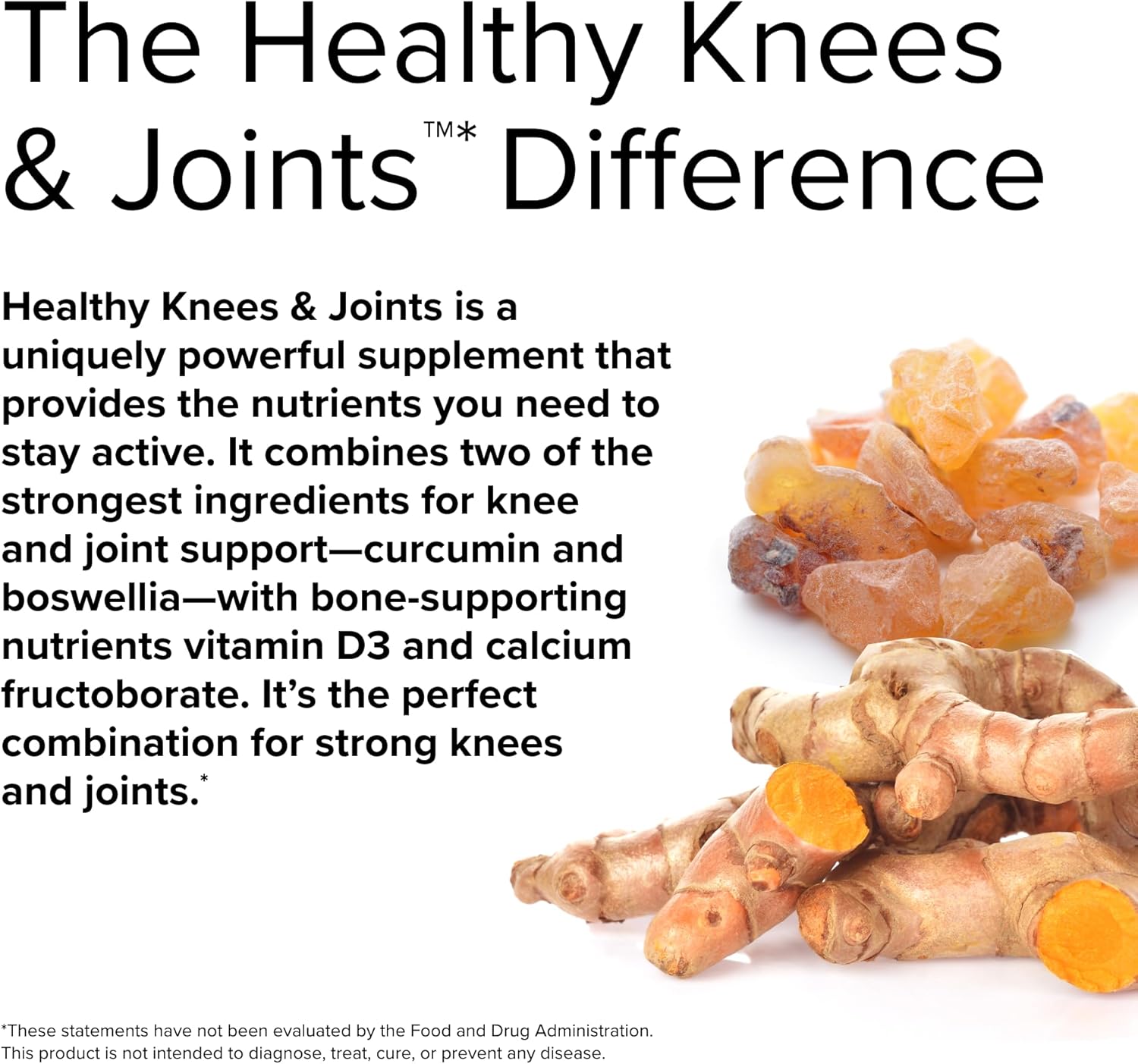 Terry Naturally Healthy Knees & Joints Capsules - 2 Pack, 1,560 mg Curcumin & Boswellia Complex - Supports Flexibility, Mobility, Strength - Gluten Free - 40 Servings