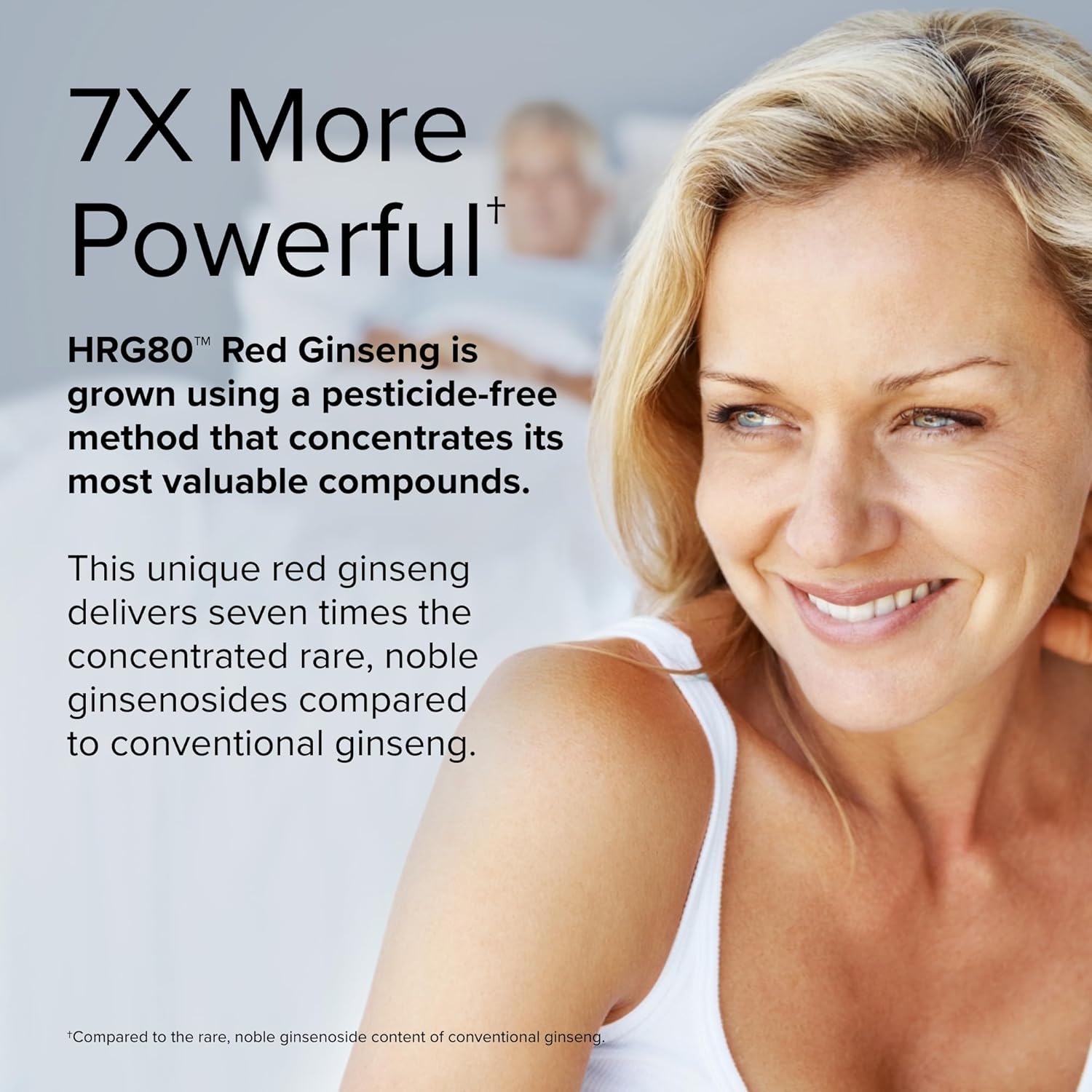 Terry Naturally HRG80 Red Ginseng Female Vitality Support Supplement - Boost Circulation, Endurance & Energy - With Ashwagandha, Red Ginseng & Zinc - 48 Capsules