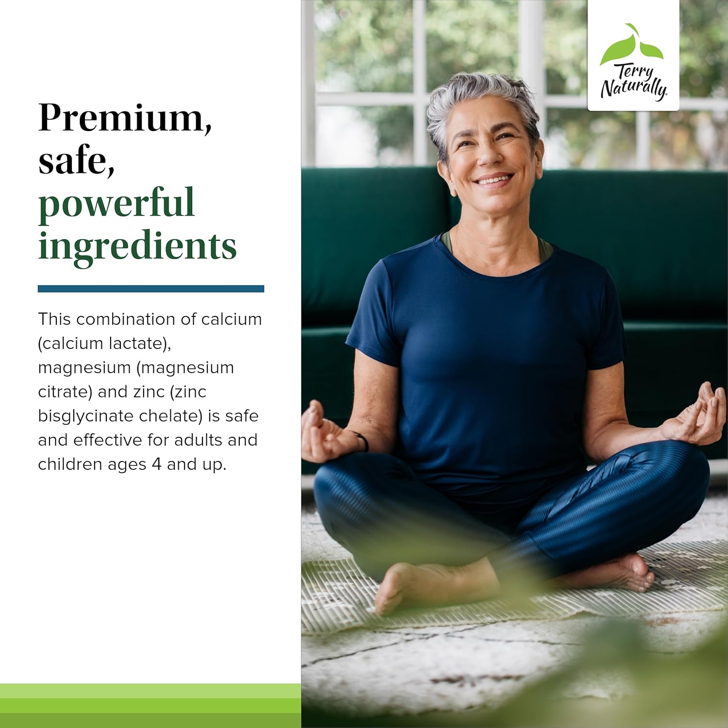 Terry Naturally Muscle Relax Capsules - 60 Count - Calcium, Magnesium, Zinc - Non-GMO, Vegan, Gluten-Free - 20 Servings