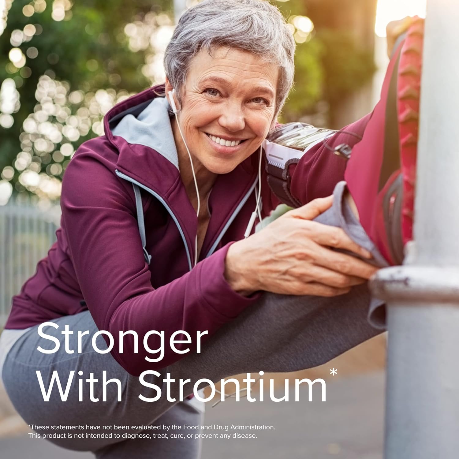 Terry Naturally Strontium Citrate Supplement - Vegan Capsules for Bone Health - 120 Capsules Total - Superior Absorption Formula