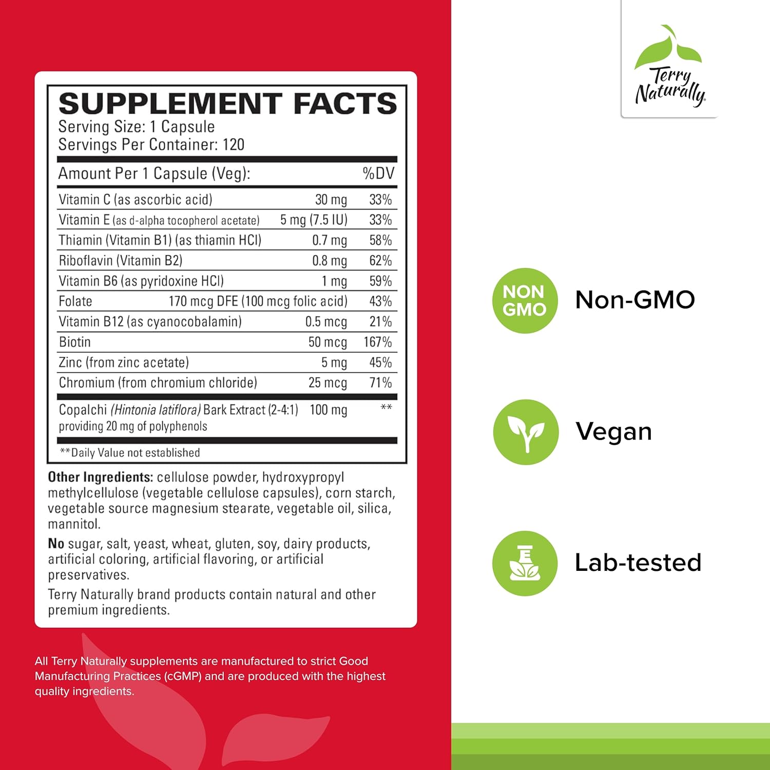 Terry Naturally Sucontral D - 240 Capsules, 100 mg Hintonia Latiflora, Non-GMO & Gluten Free - 240 Servings