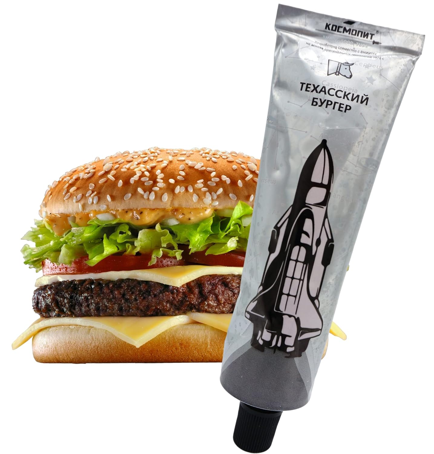 Texas Burger Space Food: Beleon Goods For Life Cheeseburger MRE - 115g Freeze Dried Camping Rations