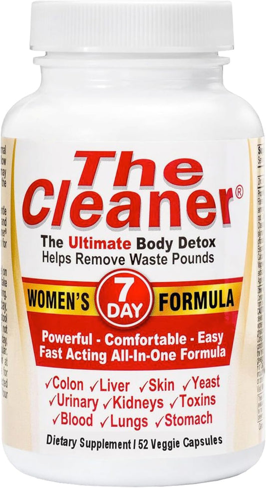The Cleaner Detox: 7-Day Complete Internal Cleansing Formula for Women, 52 Vegetarian Capsules - Promotes Digestive Health by Century Systems