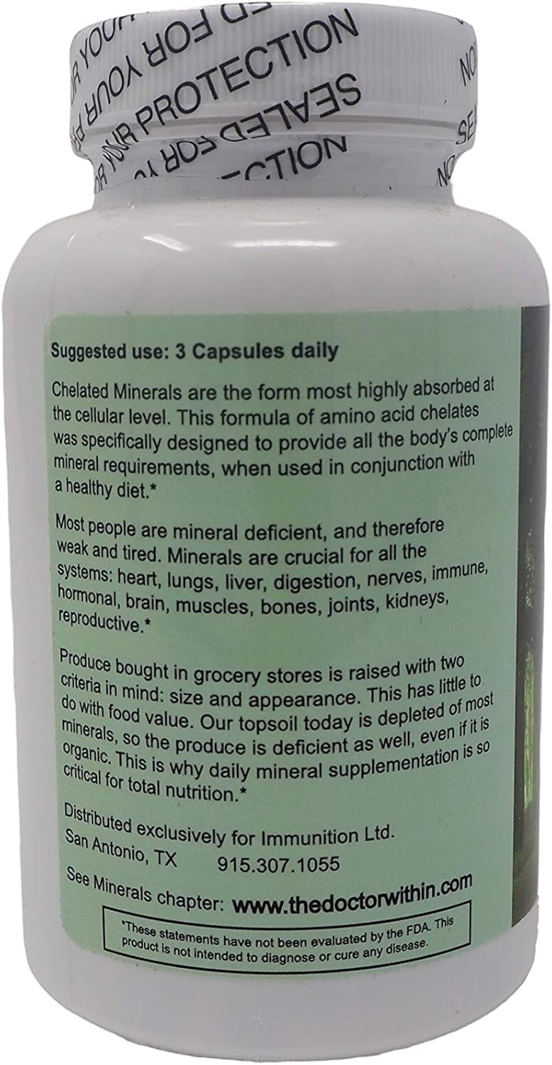 The Doctor Within Total Complete Minerals - 90 Vegetarian Capsules for Optimal Health