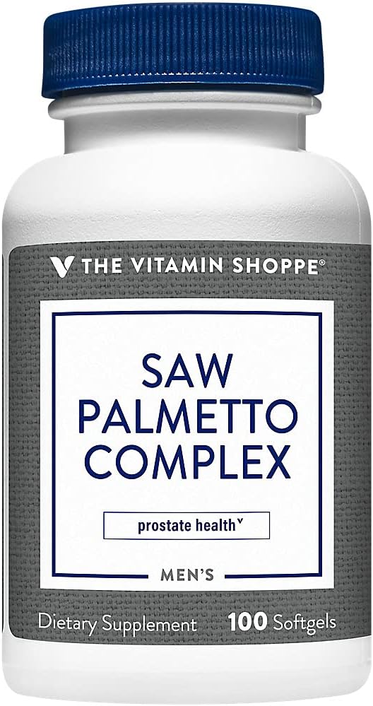 The Vitamin Shoppe Saw Palmetto Complex 160mg Softgels - Prostate Health Supplement (100 Softgels)