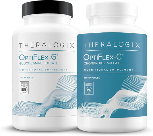 Theralogix OptiFlex Complete: Glucosamine & Chondroitin for Healthy Joints - 90-Day Supply (180 Caps & Tabs) - NSF Certified