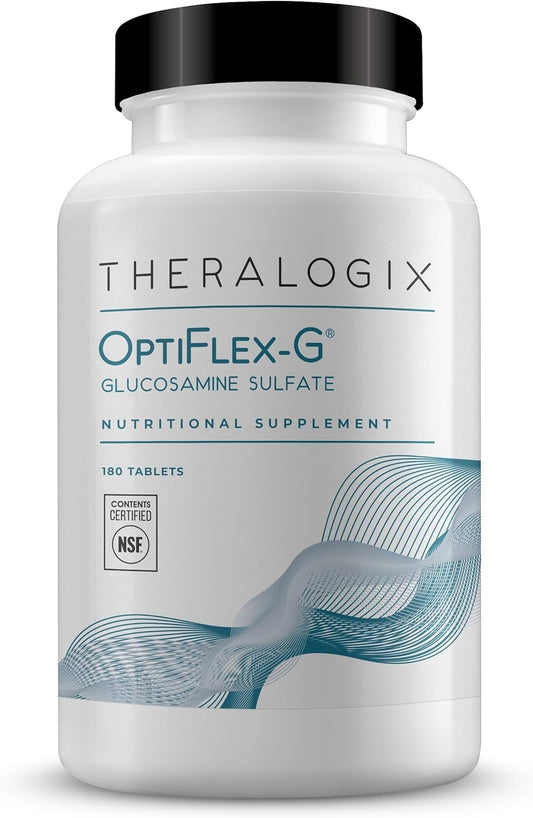 Theralogix OptiFlex-G Glucosamine Sulfate - 90-Day Supply - Joint Health Support - Men & Women - NSF Certified - 180 Tablets