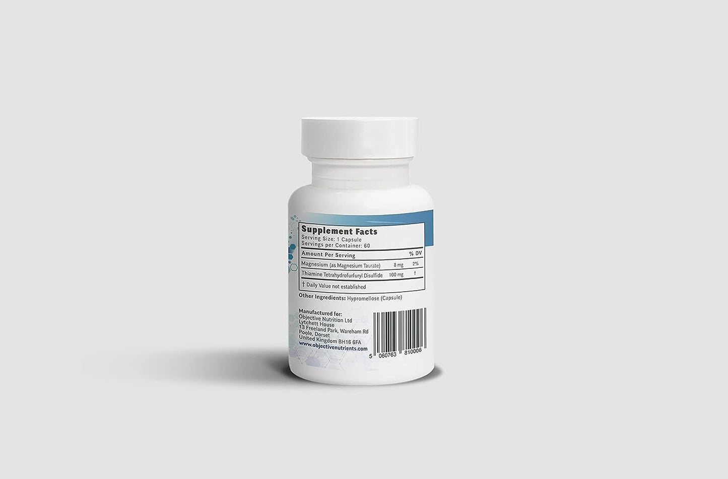 Thiamax Vitamin B1 Capsules - 100mg, 60 Count - Pure Thiamine TTFD Supplement without Fillers - BoostGo Australia