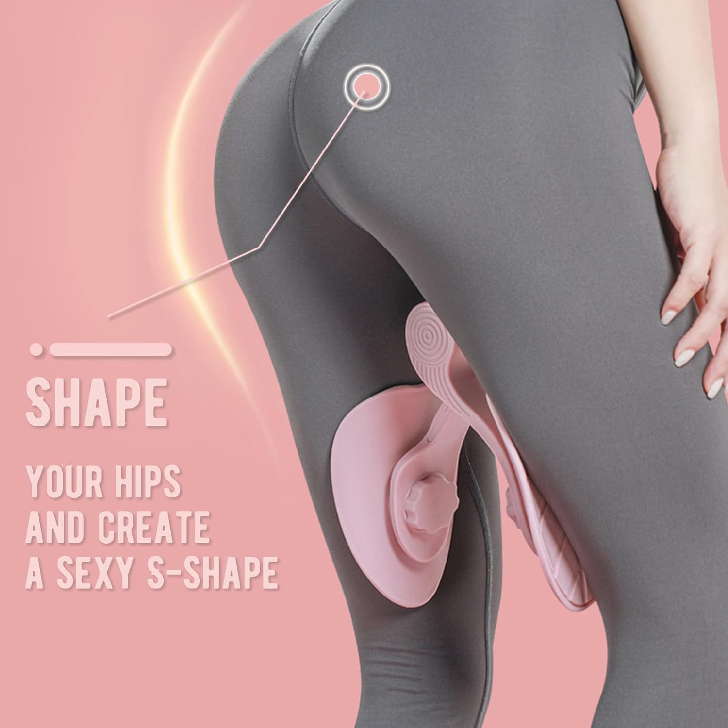 Thigh Master Exercise Equipment with Resistance Band for Women - Hip, Inner Thigh, and Pelvic Floor Trainer