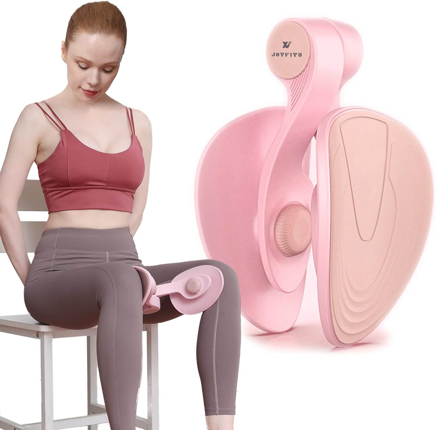 Thigh Master Exerciser for Women - Inner Thigh Toner with Kegel Exercise Benefits, 26 lb Resistance Upgrade