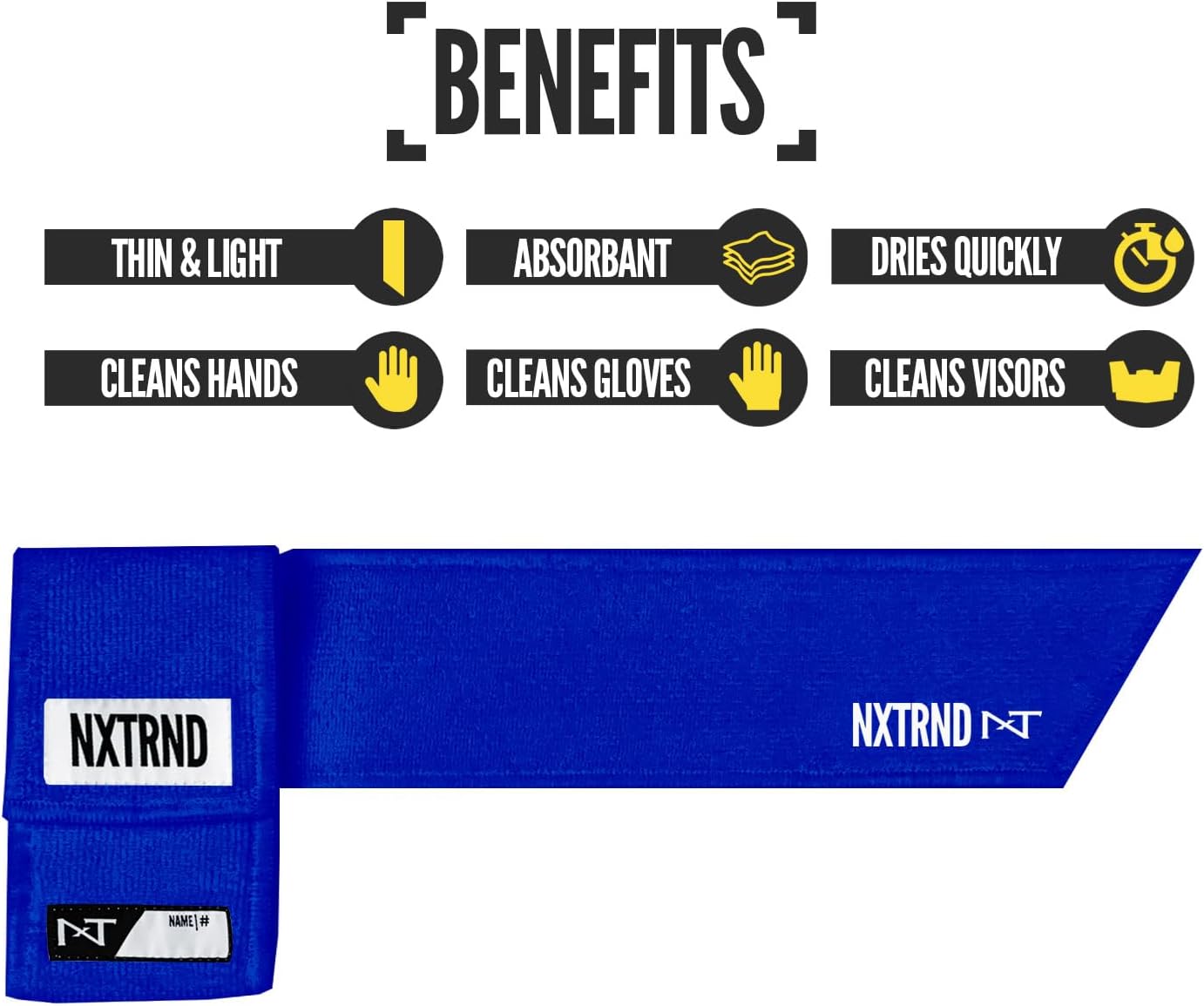 Thin Blue Nxtrnd Streamer Football Towel for Drying Hands & Accessories