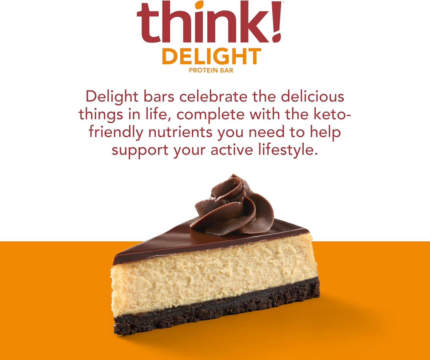 think! Delight Chocolate Peanut Butter Pie Protein Bars - 12 Count, Gluten Free Snack