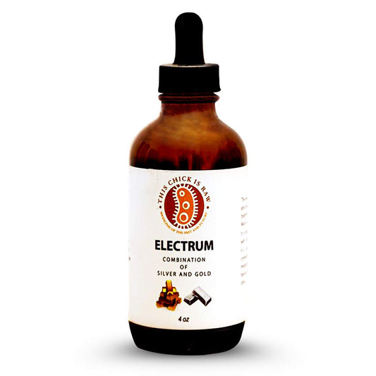 This Chick Is Raw 4 Ounce Colloidal Electrum Gold and Silver Nano Particle Solution