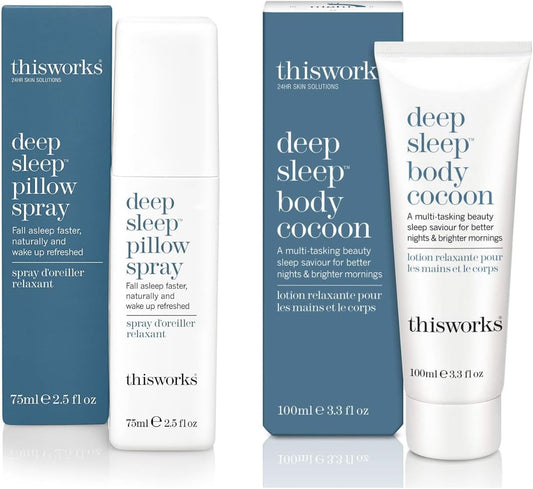 This Works Deep Sleep Pillow Spray & Body Cocoon - Relaxing Sleep Aid for a Restful Night's Sleep