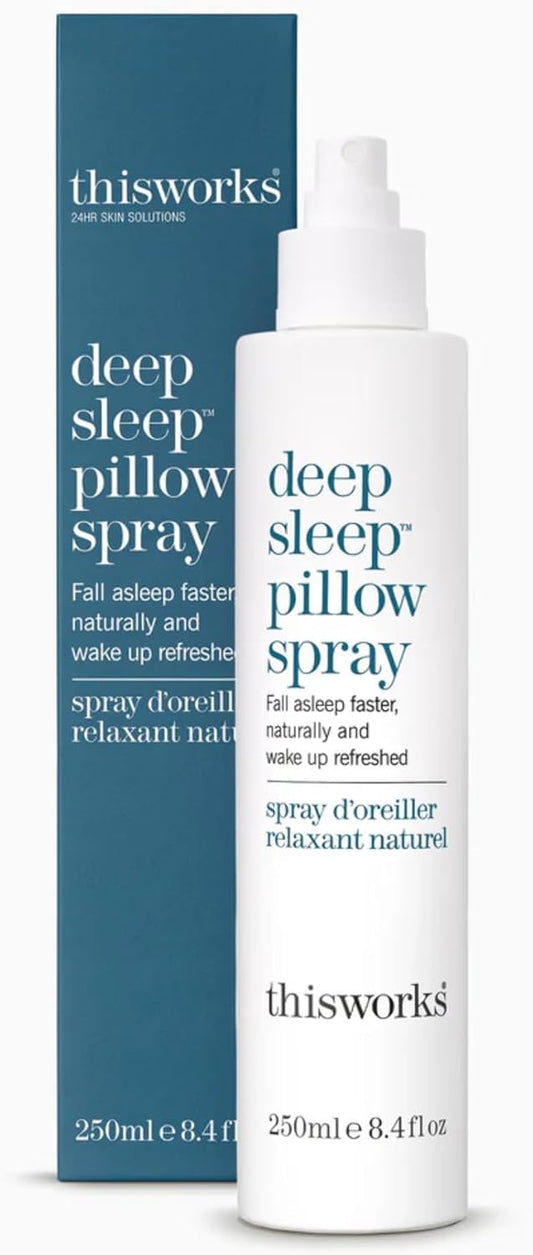 thisworks Deep Sleep Pillow Spray - 250 ml Natural Sleep Aid with Lavender, Vetivert, and Camomile Essential Oils