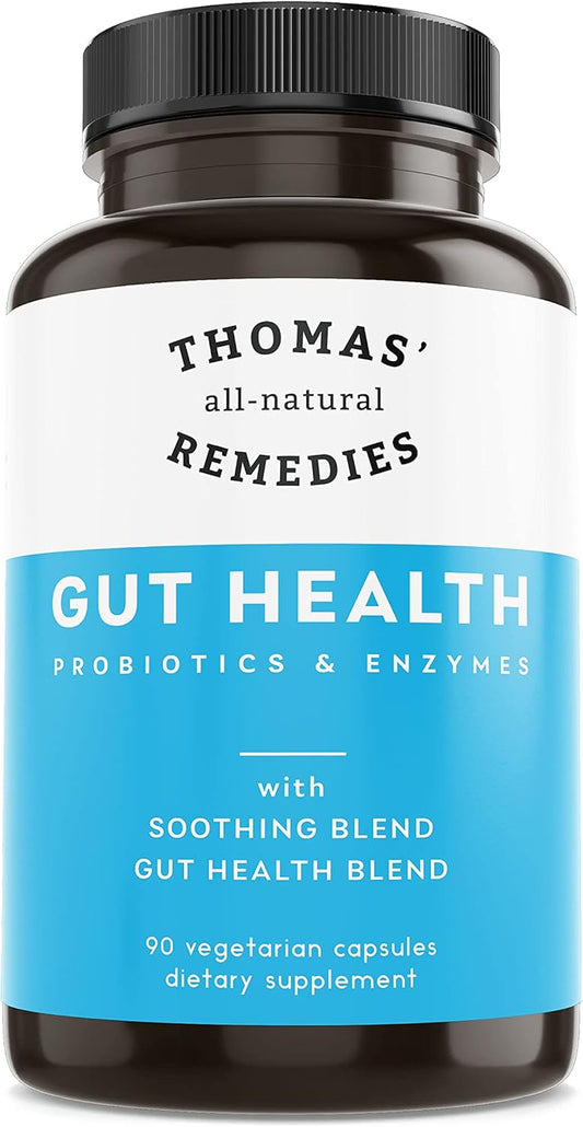 Thomas' Digestive Enzymes, Probiotics, Ginger, Papaya, and Turmeric Supplement for Gut Health and Bloating Relief