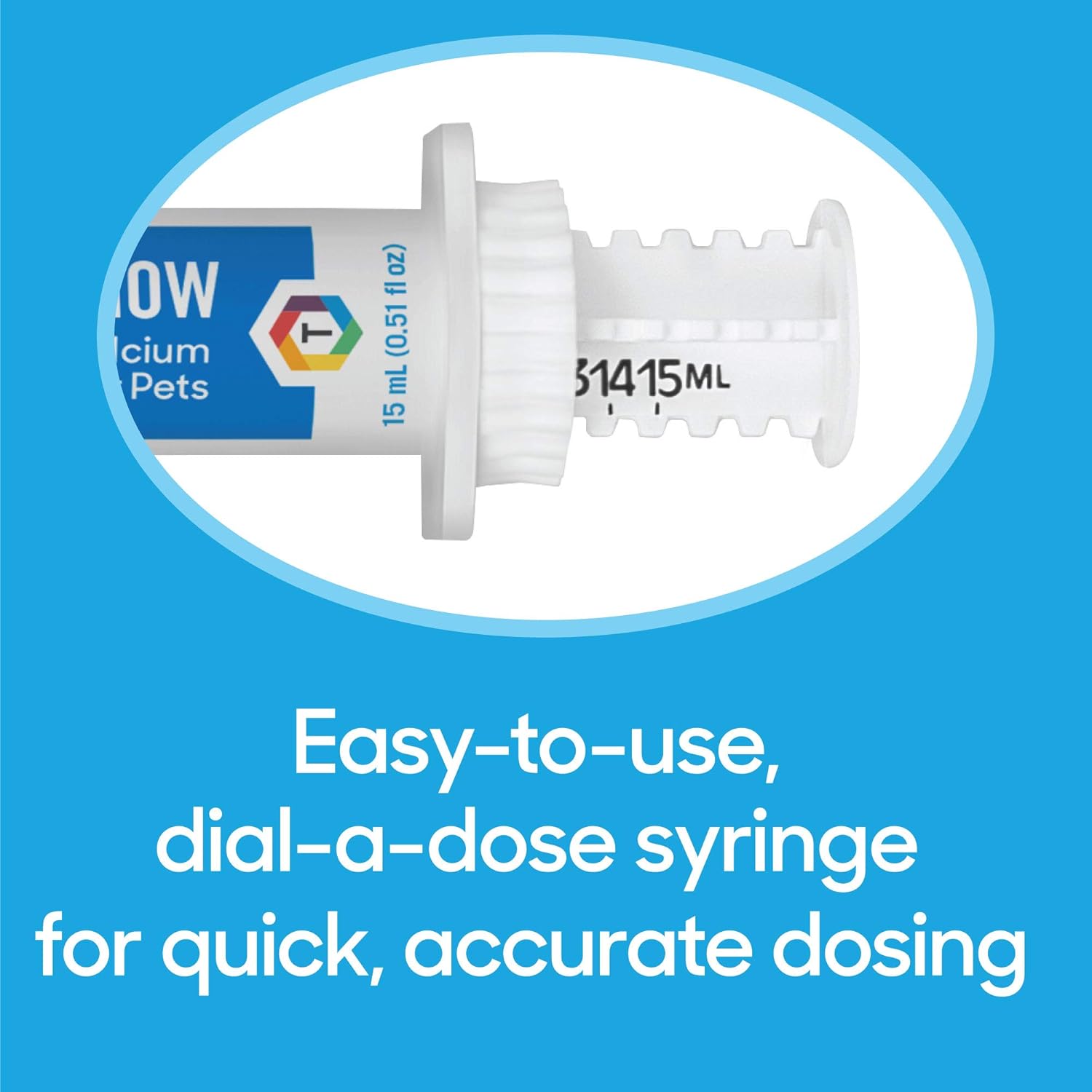 Thomas Labs Pet Calcium Supplement for Dogs & Cats - Fast-Absorbing Oral Calcium for Whelping, Nursing, & Deficiency - 15 mL