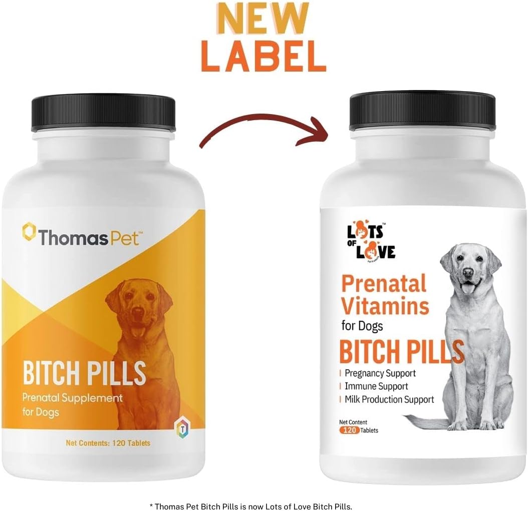Thomas Pet Earlier Bitch Pills Dog Prenatal Vitamins 120 Tablets