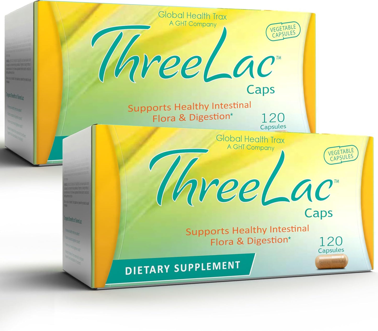 ThreeLac Probiotic Capsules - 240 Ct - Comprehensive Digestive Support for Men, Women, and Children - Immune System and Gut Balance - Non-GMO