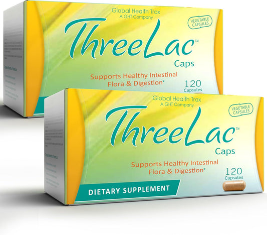 ThreeLac Probiotic Capsules - 240 Ct - Comprehensive Digestive Support for Men, Women, and Children - Immune System and Gut Balance - Non-GMO