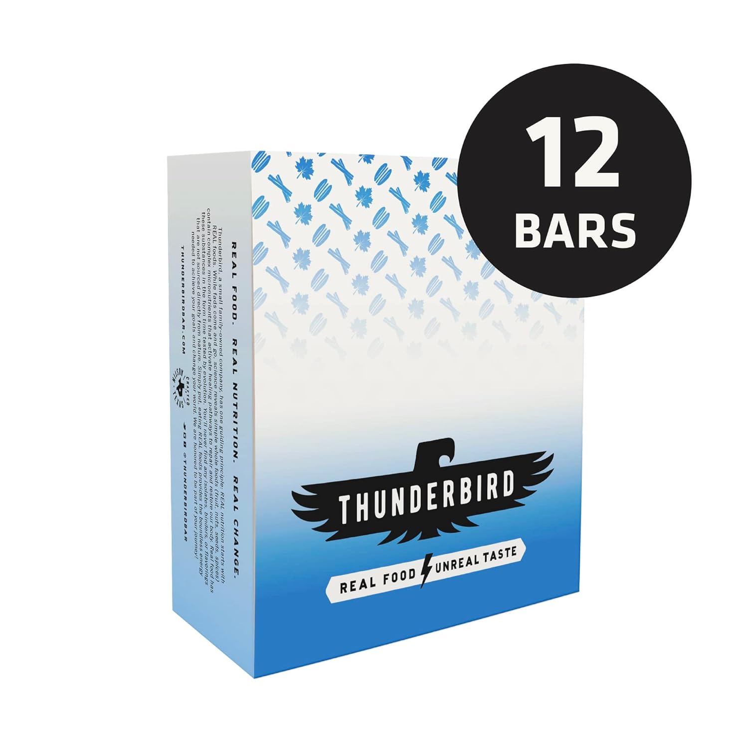 Thunderbird Energetica Texas Maple Pecan Energy Snack Bars - Gluten-Free, Protein-Packed, Vegan Paleo, Non-GMO, No Added Sugar - 12 Count, 1.7 oz. Bars
