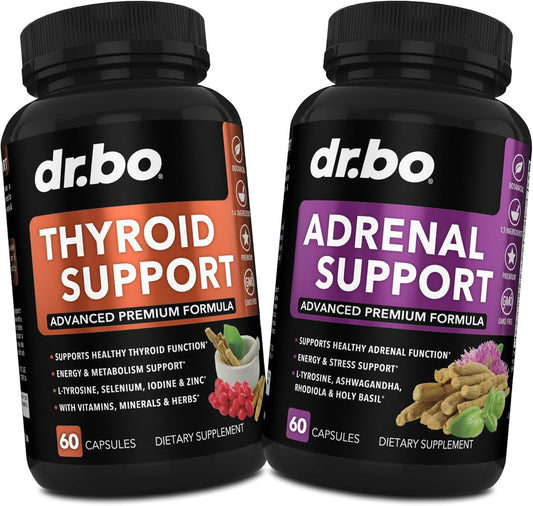 Thyroid Adrenal Supplements by Dr. BO for Men and Women - Improve Your Health Today!