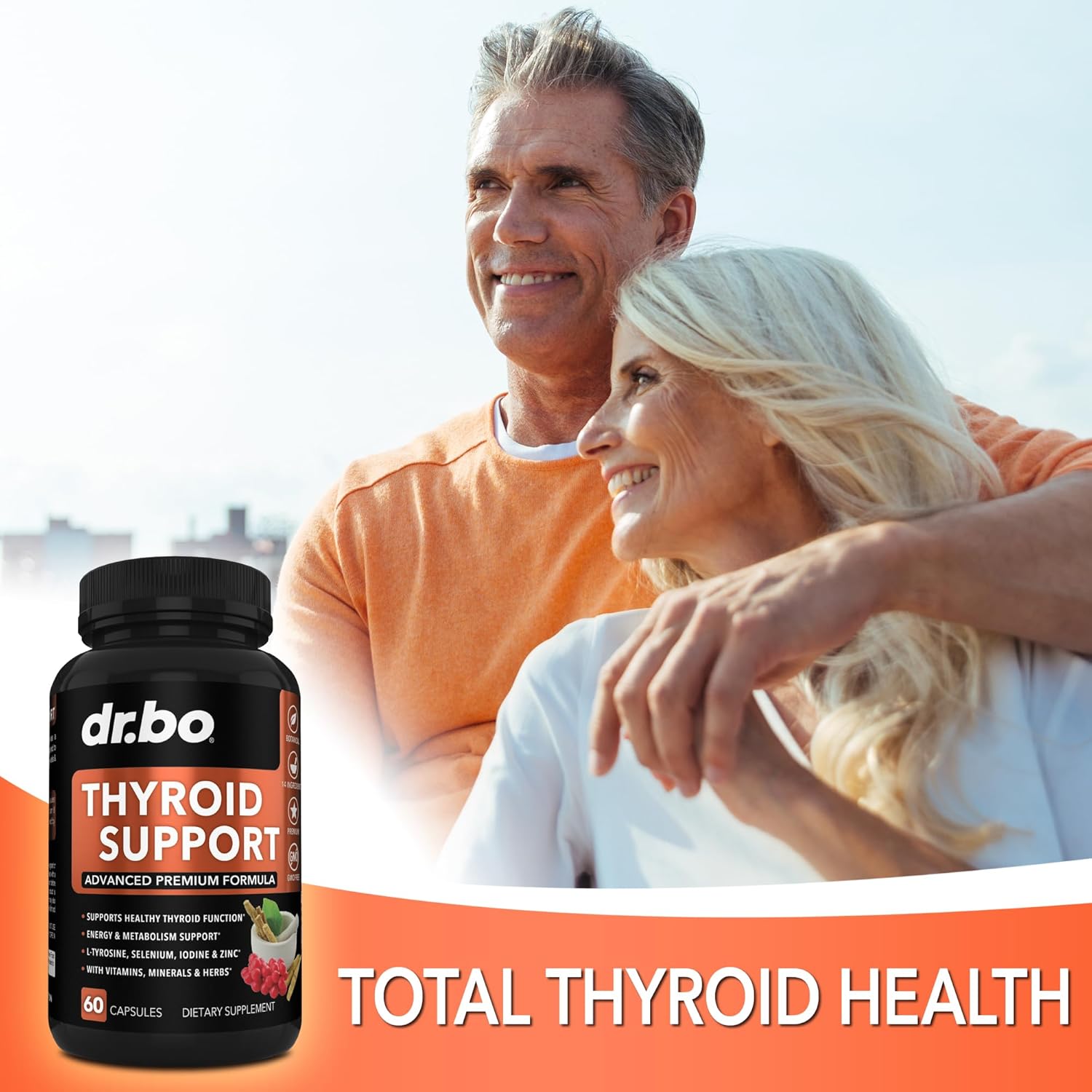 Thyroid Adrenal Supplements by Dr. BO for Men and Women - Improve Your Health Today!