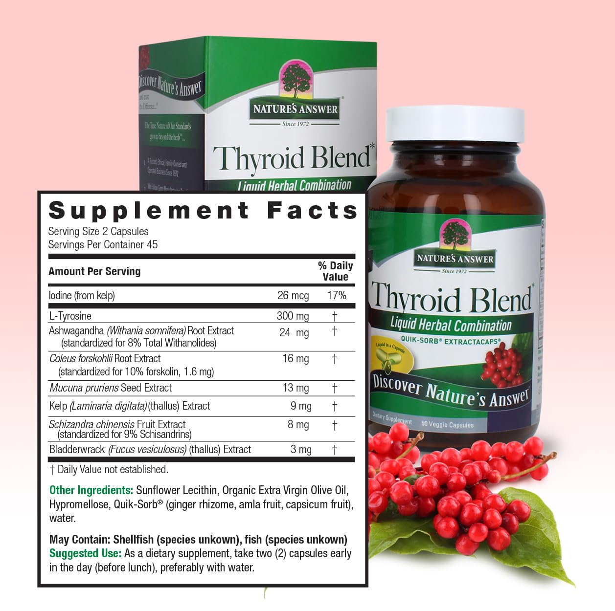 Thyroid Complete Liquid Capsules - Boosts Thyroid Health, Energy, and Metabolism - 90 Count
