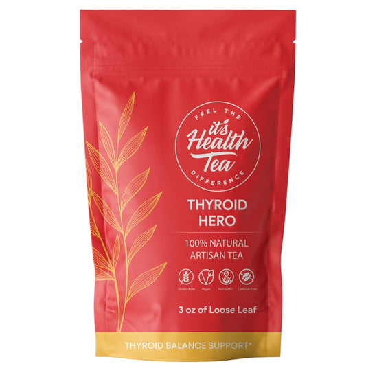 Thyroid Support Herbal Tea with 8 Functional Herbs - 35 Tea Bags for Thyroid Balance