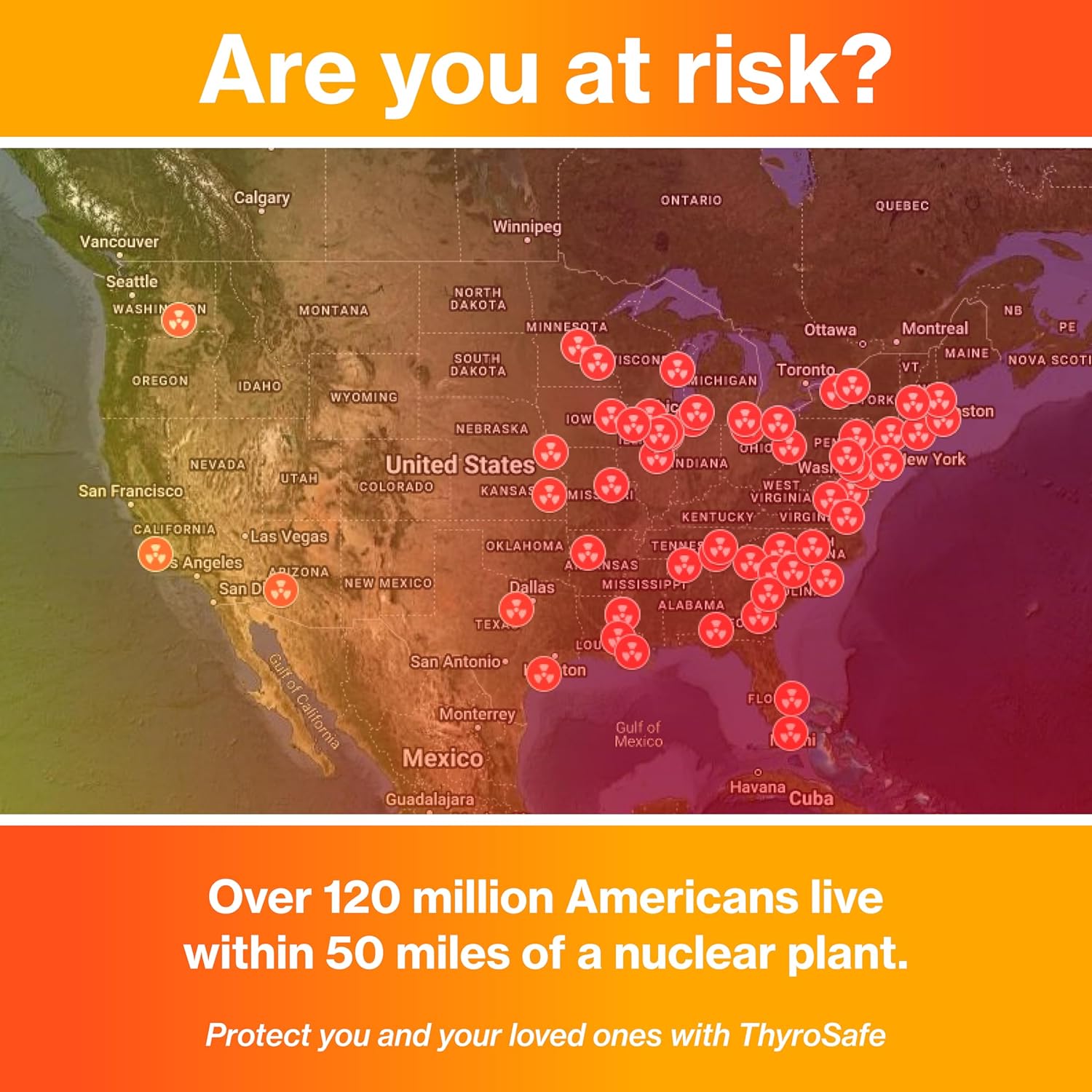 ThyroSafe 65mg Potassium Iodide Tablets - 960 Pack for Thyroid Protection from Radiation