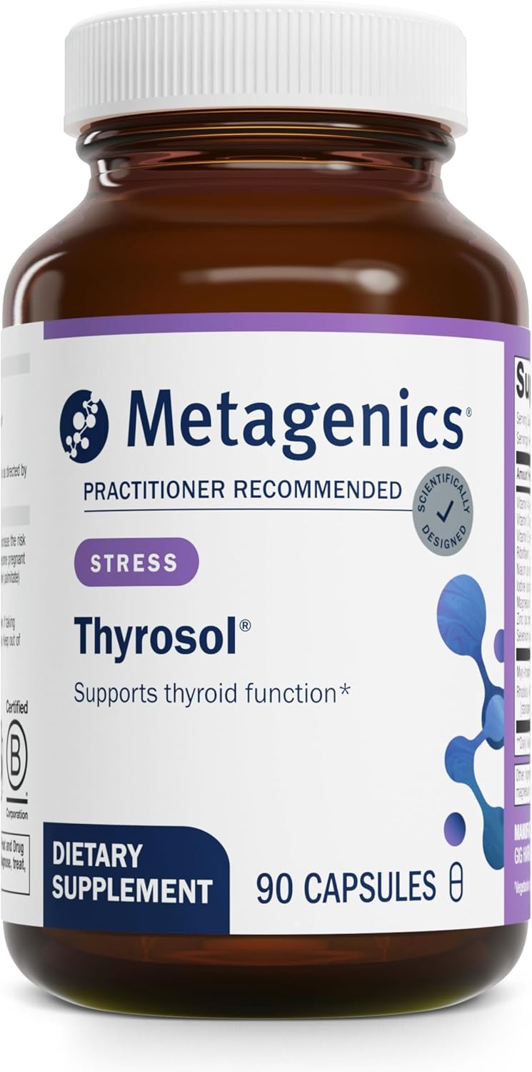 Thyrosol & Magnesium Glycinate Bundle - 90 Thyrosol Tablets for Thyroid Health, 120 Magnesium Glycinate Tablets for Nervous System Support