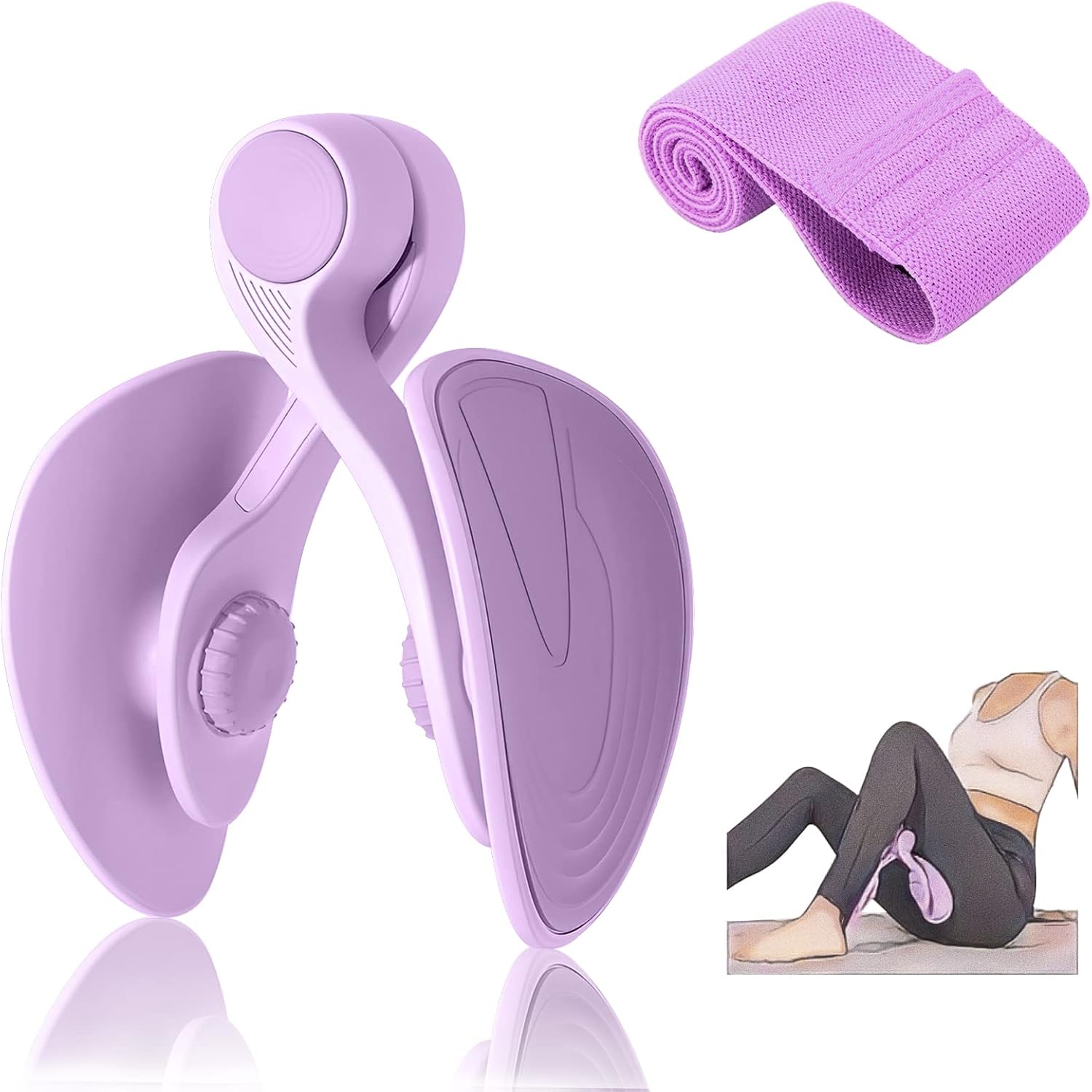 TINRIEF Thigh Master Hip Trainer: Kegel Exerciser for Pelvic Floor & Postpartum Rehab, Inner Thigh Toner Workout