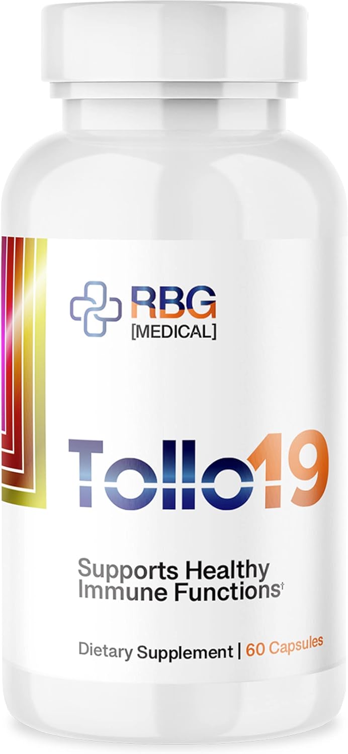 Tollo19 Immune Support Supplement with 3CLpro Inhibitors - Natural Blend of Gromwell Root Extracts & Sunflower Lecithin - 60 caps