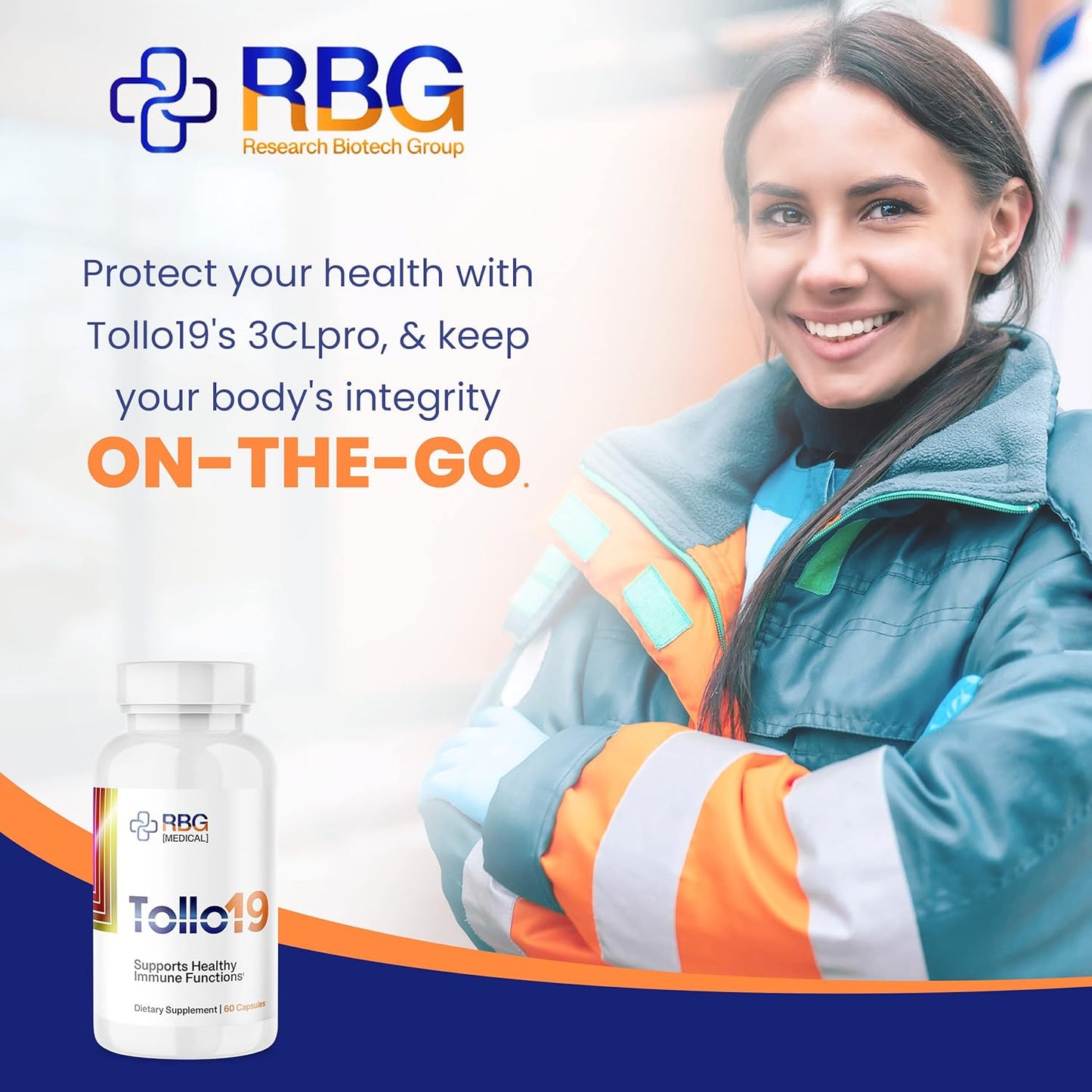 Tollo19 Immune Support Supplement with 3CLpro Inhibitors - Natural Blend of Gromwell Root Extracts & Sunflower Lecithin - 60 caps