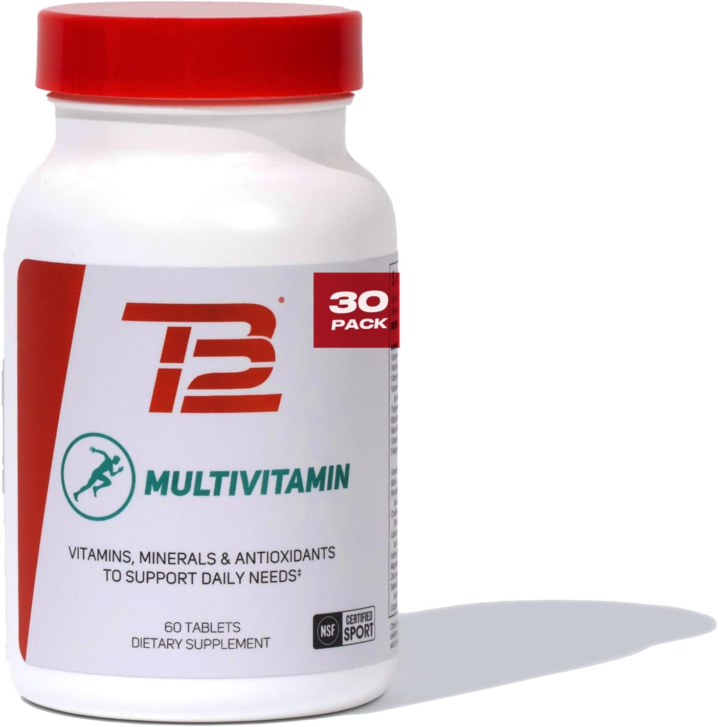 Tom Brady TB12 Multivitamin: NSF Certified Minerals & Antioxidants for Daily Health - 60 Tablets