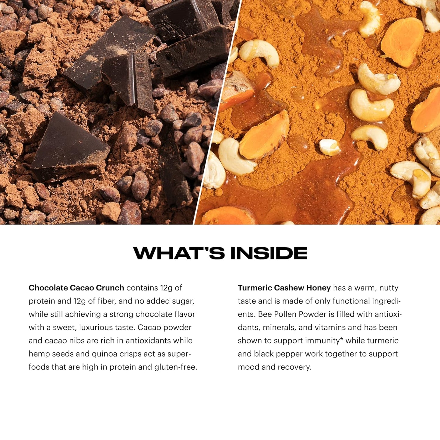 Tom Brady's TB12 Chocolate Cacao Crunch Plant Based Protein Bars | Vegan, Gluten Free, Dairy Free, Non GMO Snacks with High Protein, Fiber, and Antioxidants