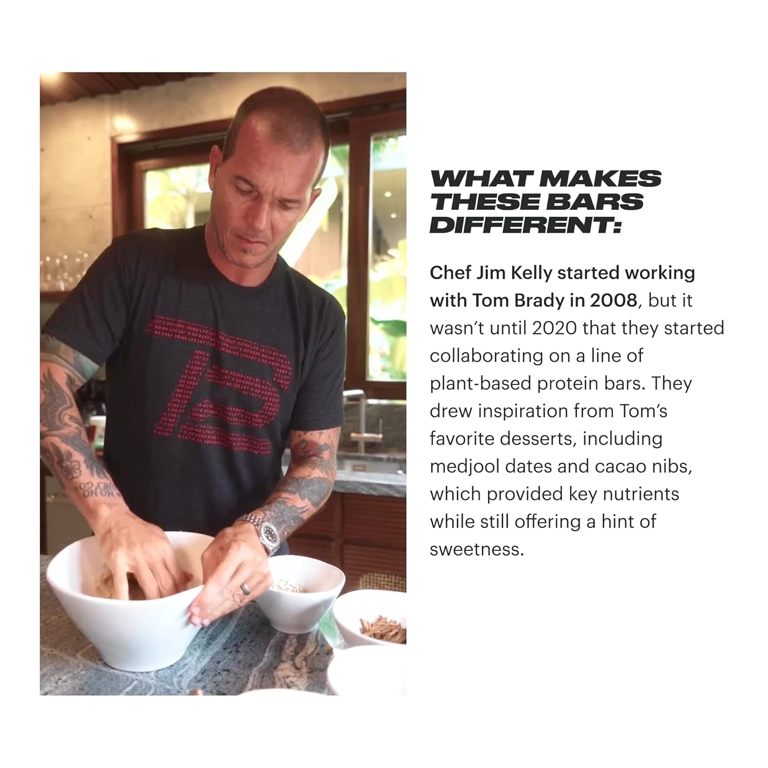 Tom Brady's TB12 Chocolate Cacao Crunch Plant Based Protein Bars | Vegan, Gluten Free, Dairy Free, Non GMO Snacks with High Protein, Fiber, and Antioxidants