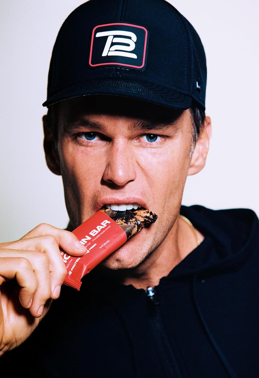 Tom Brady's TB12 Chocolate Cacao Crunch Plant Based Protein Bars | Vegan, Gluten Free, Dairy Free, Non GMO Snacks with High Protein, Fiber, and Antioxidants