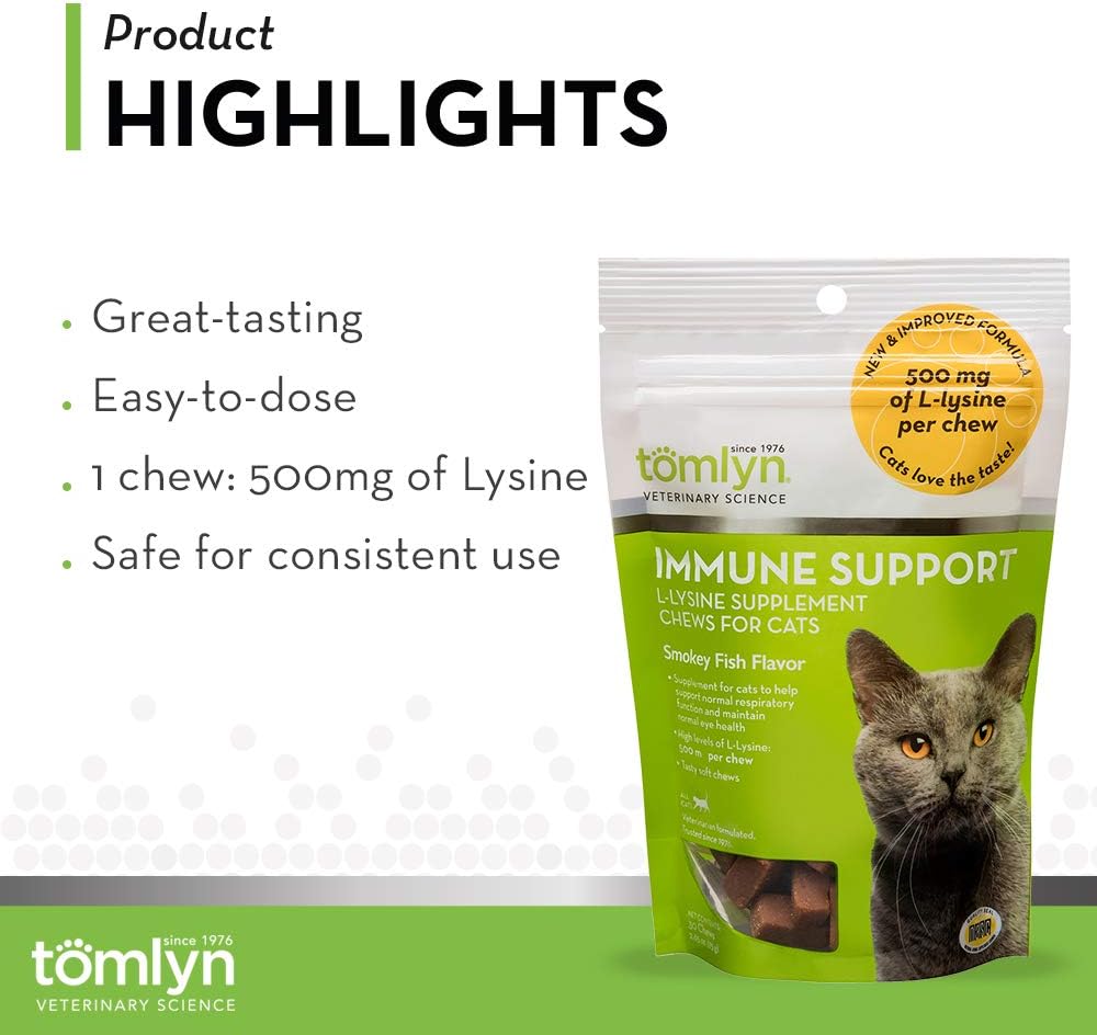 Tomlyn Immune Support L-Lysine Nutritional Supplement 2.65oz - 3 Pack