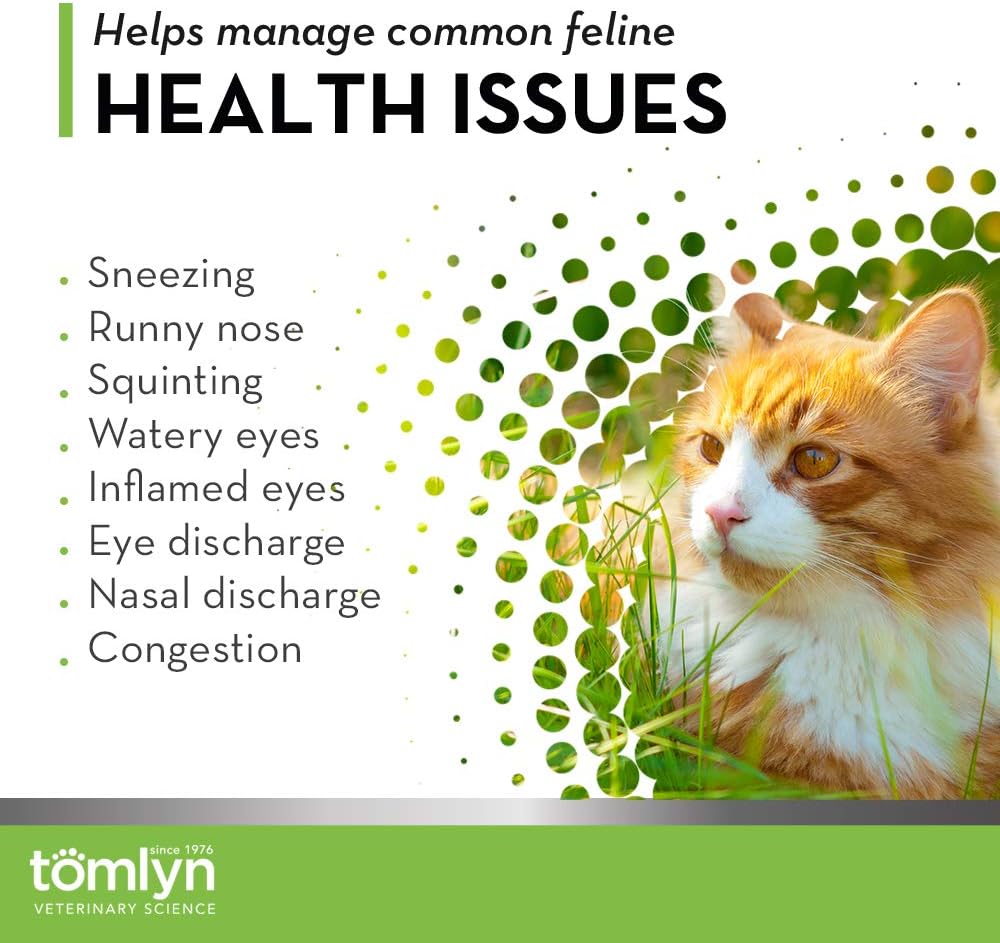 Tomlyn Immune Support L-Lysine Supplement for Cats, Fish-Flavored Powder, 4 Pack