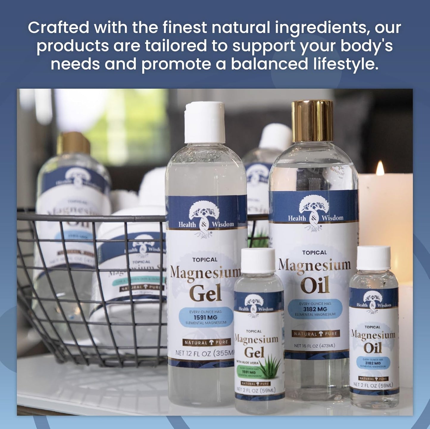 Topical Magnesium Oil - Pure Magnesium for Feet, Bath, Massage - 4 Fl Oz