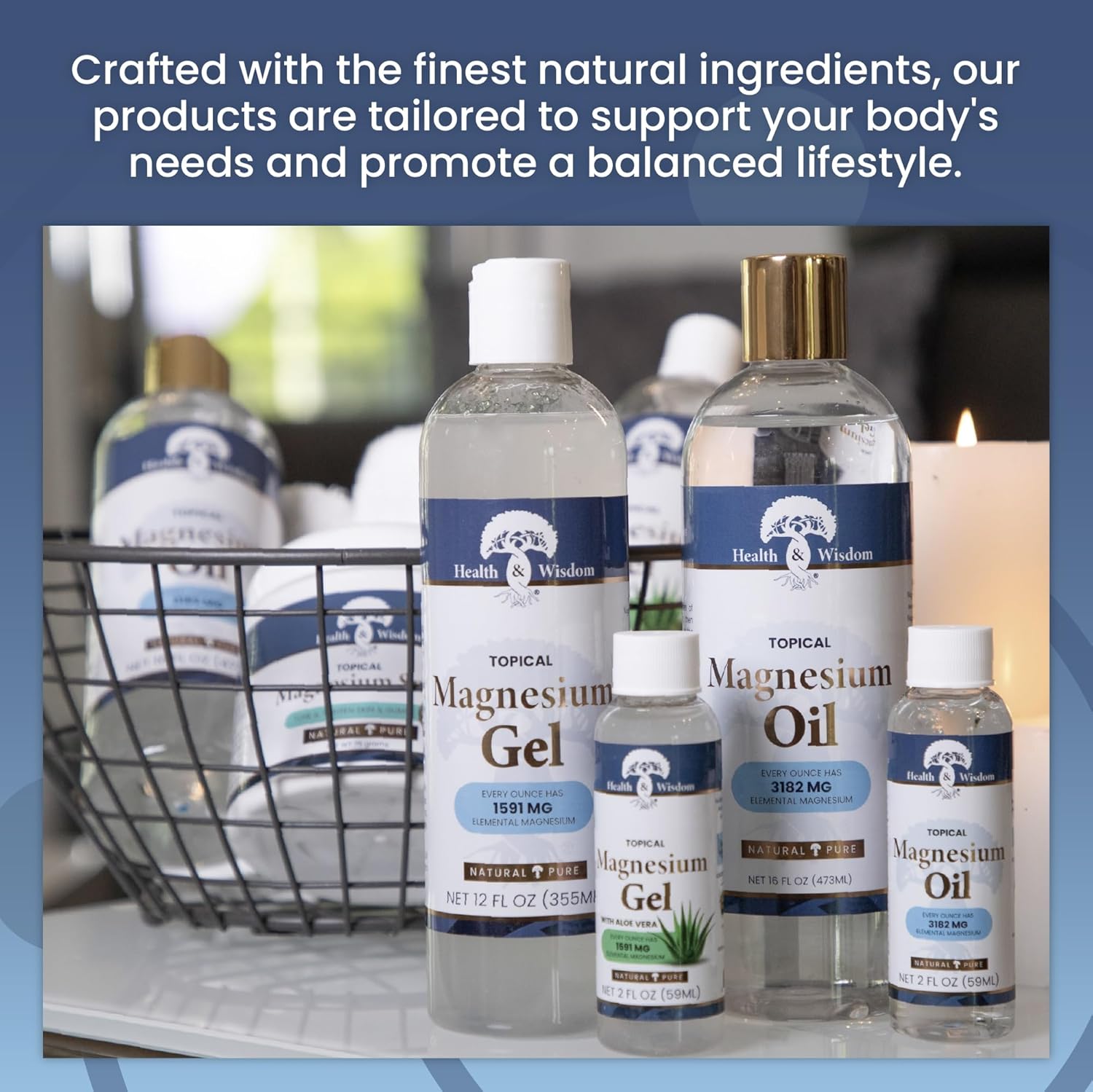 Topical Magnesium Oil - Pure Magnesium for Feet, Bath, Massage - 4 Fl Oz