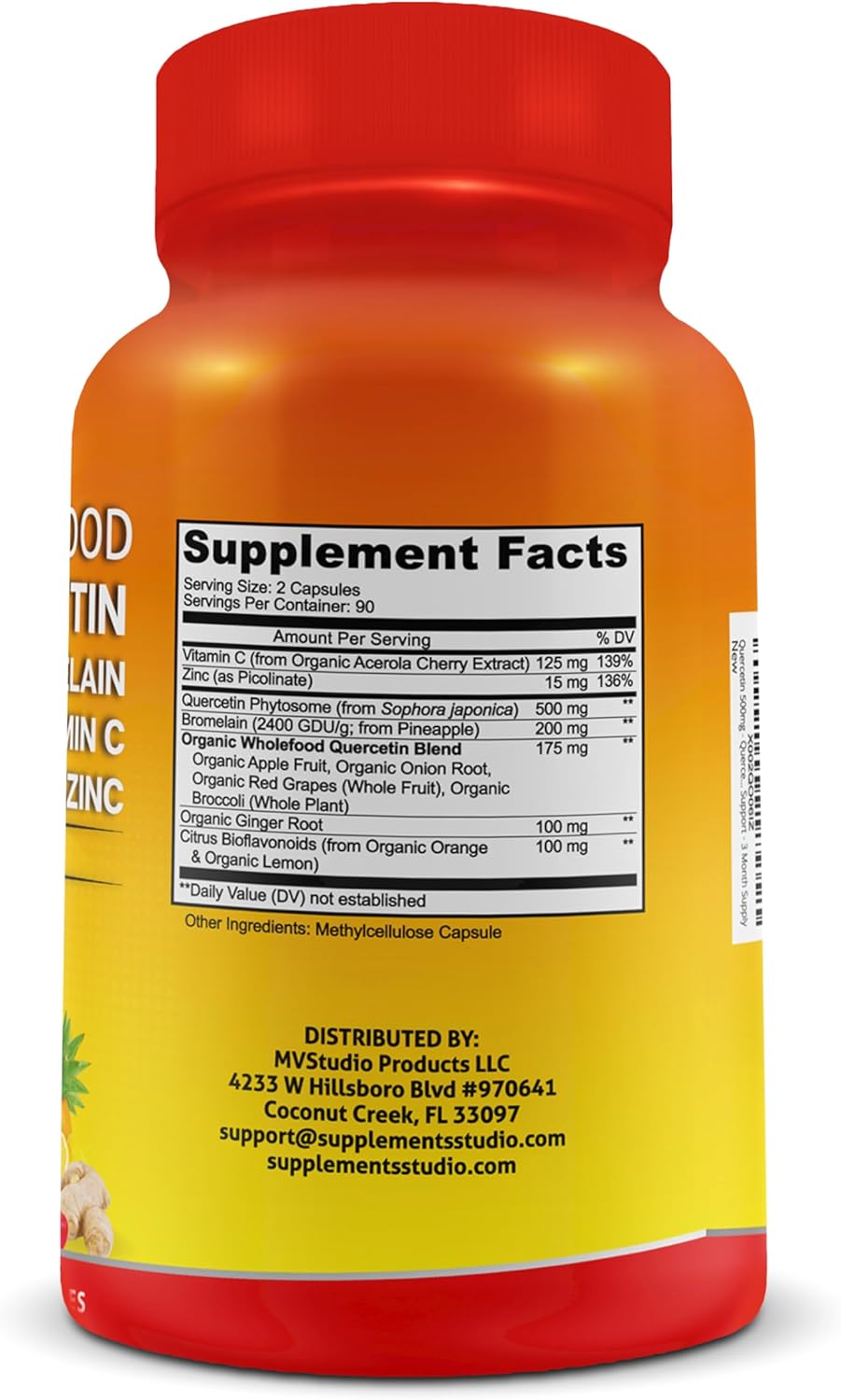 Total Immune Support Bundle: Liposomal Glutathione, Vitamin C, Quercetin with Bromelain, Zinc - Antioxidant Supplements