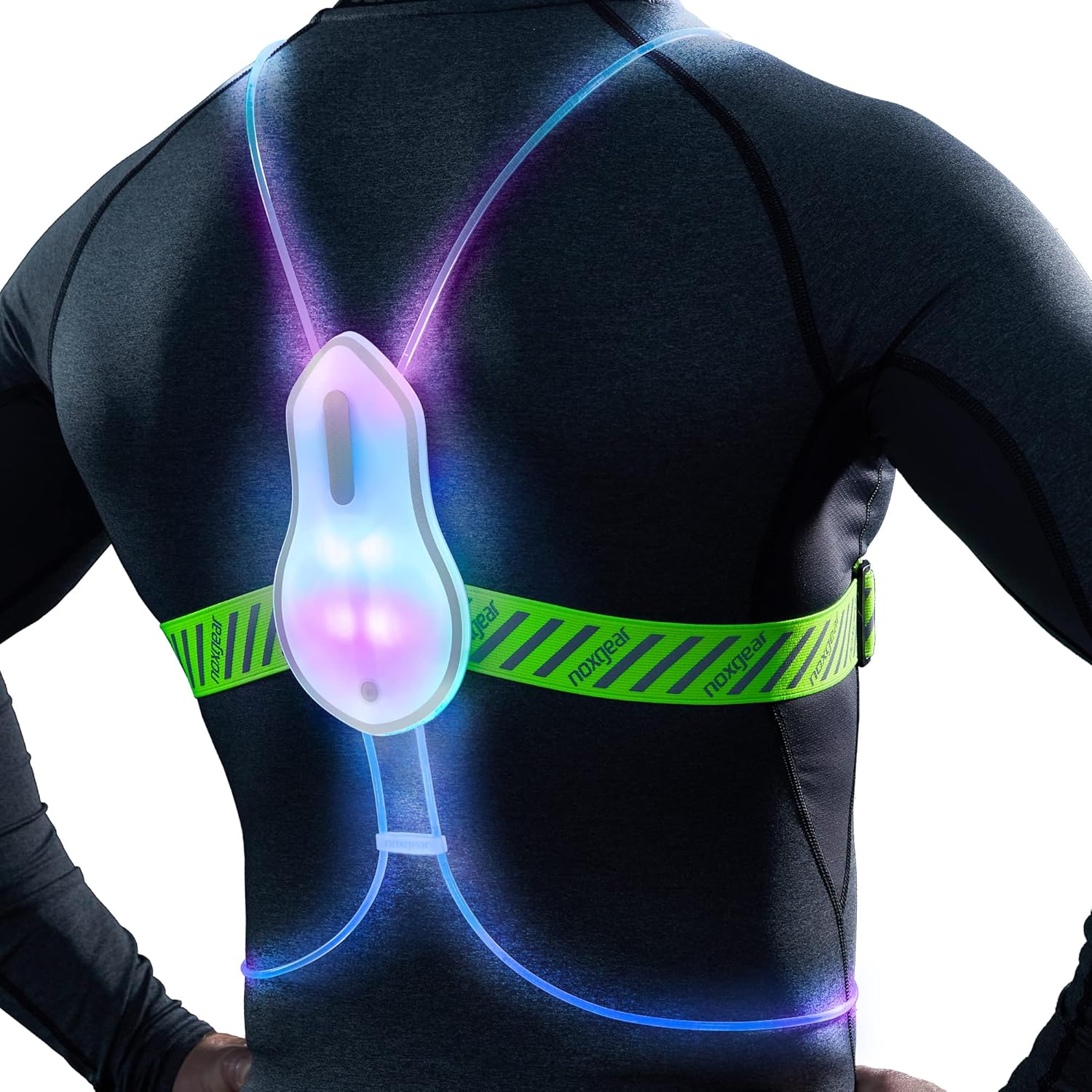 Tracer2 Multicolor Illuminated Reflective Vest for Running or Cycling - Rechargeable & Waterproof