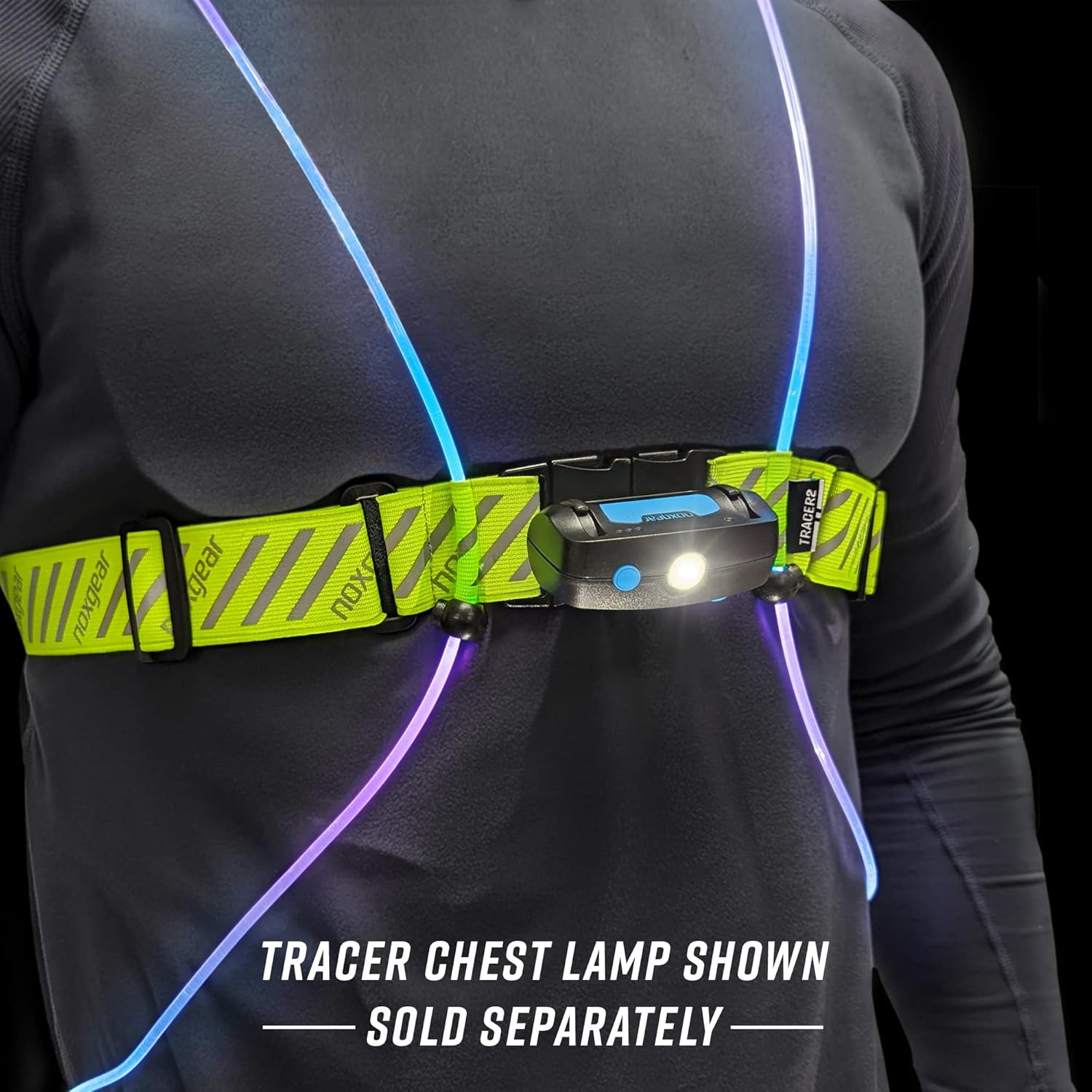 Tracer2 Multicolor Illuminated Reflective Vest for Running or Cycling - Rechargeable & Waterproof
