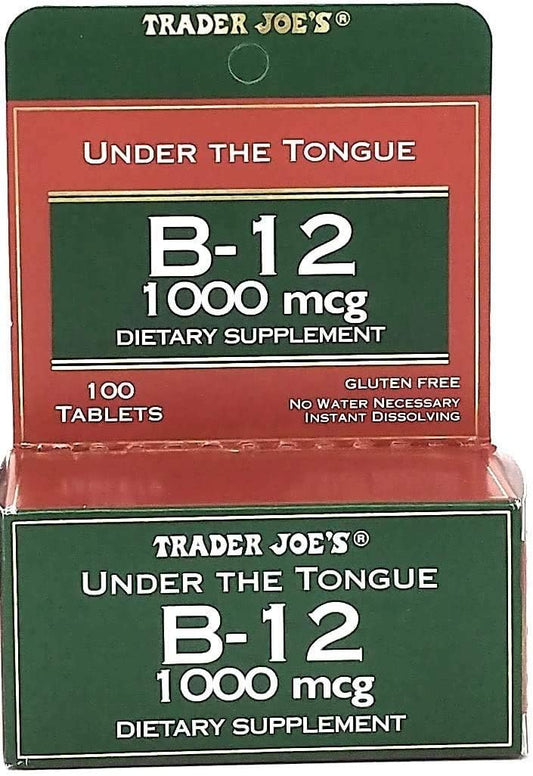 Trader Joe's B-12 1000 mcg Supplement for Sublingual Absorption - 100 Tablets
