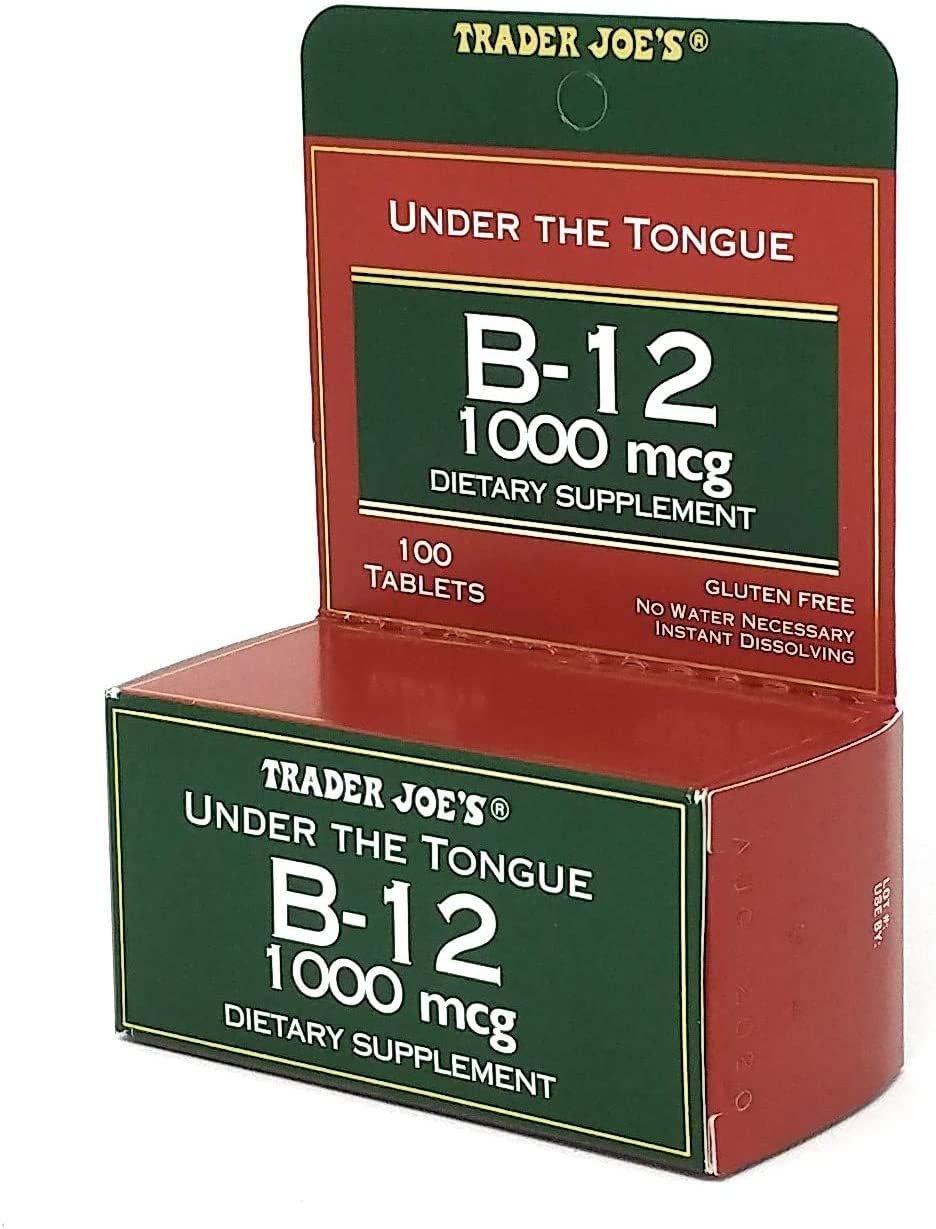 Trader Joe's B-12 1000 mcg Supplement for Sublingual Absorption - 100 Tablets