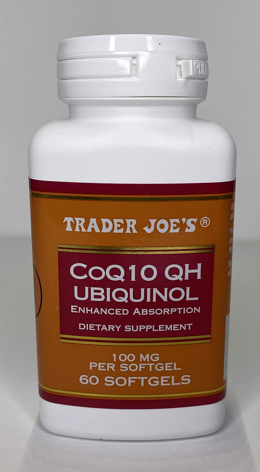 Trader Joe's CoQ10 QH Ubiquinol Softgels - 100mg, 60 Count - Enhanced Absorption Formula