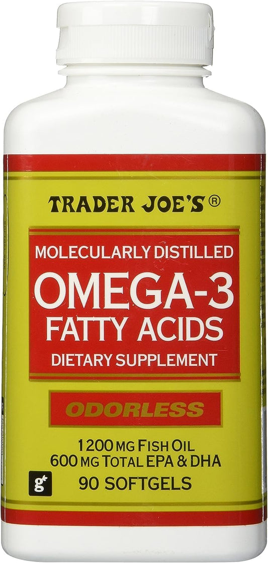 Trader Joe's Omega-3 Fatty Acids Dietary Supplement - Molecularly Distilled Formula